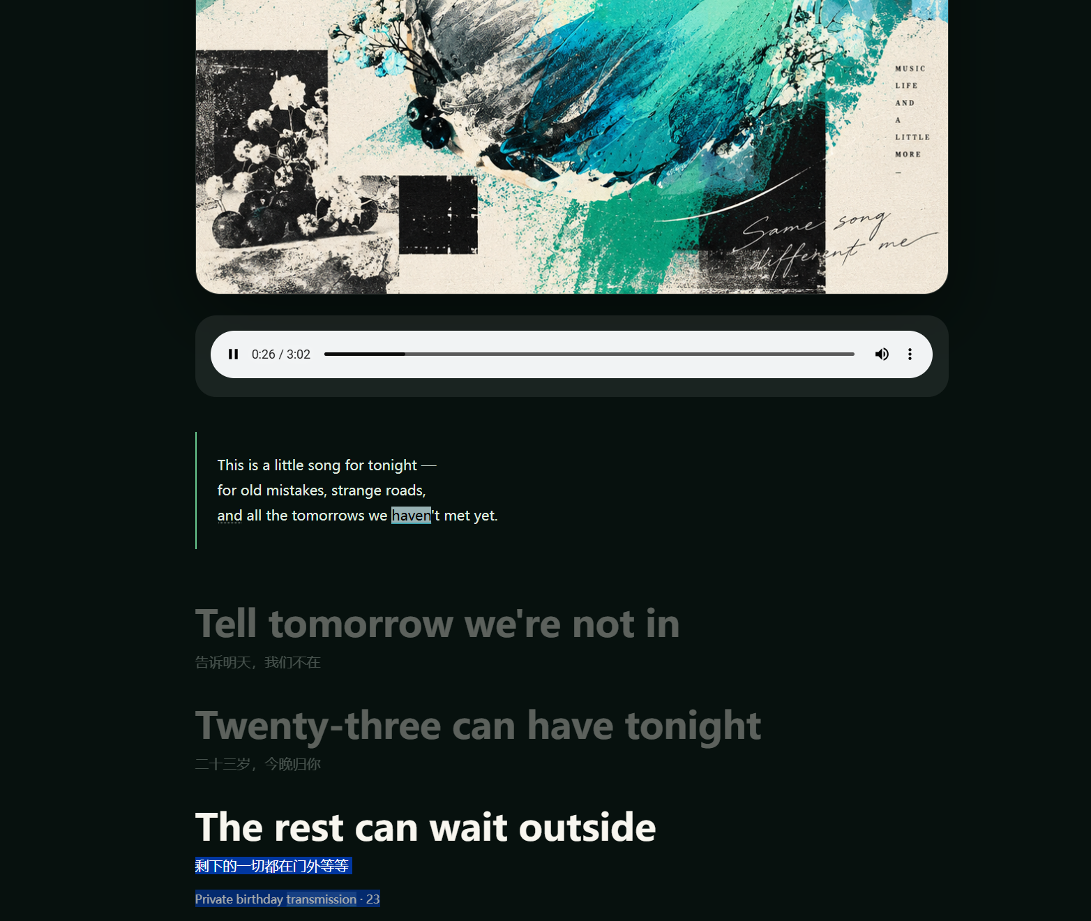 birthday cover